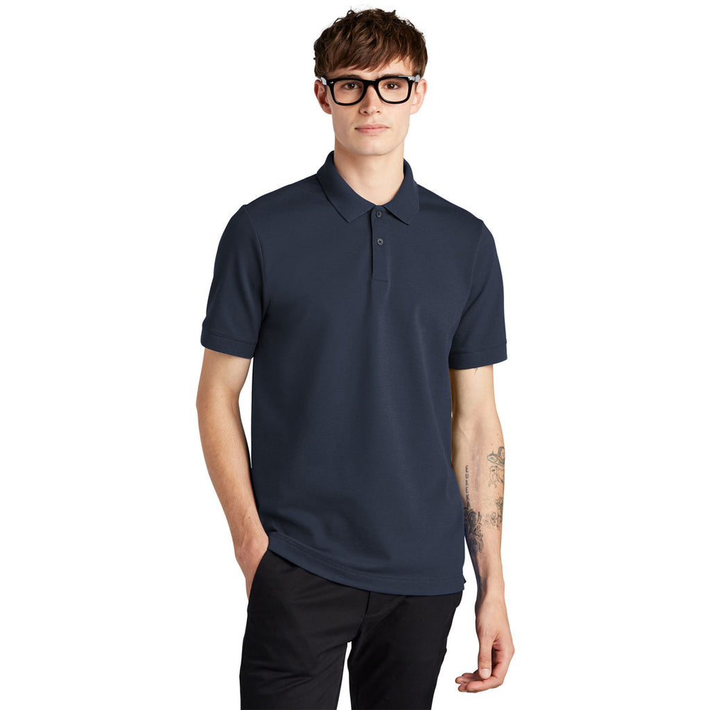 Mercer+Mettle Men's Night Navy Stretch Heavyweight Pique Polo