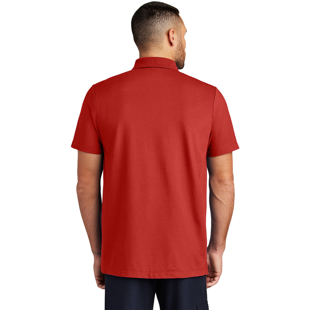 Mercer+Mettle Men's Apple Red Stretch Pique Polo