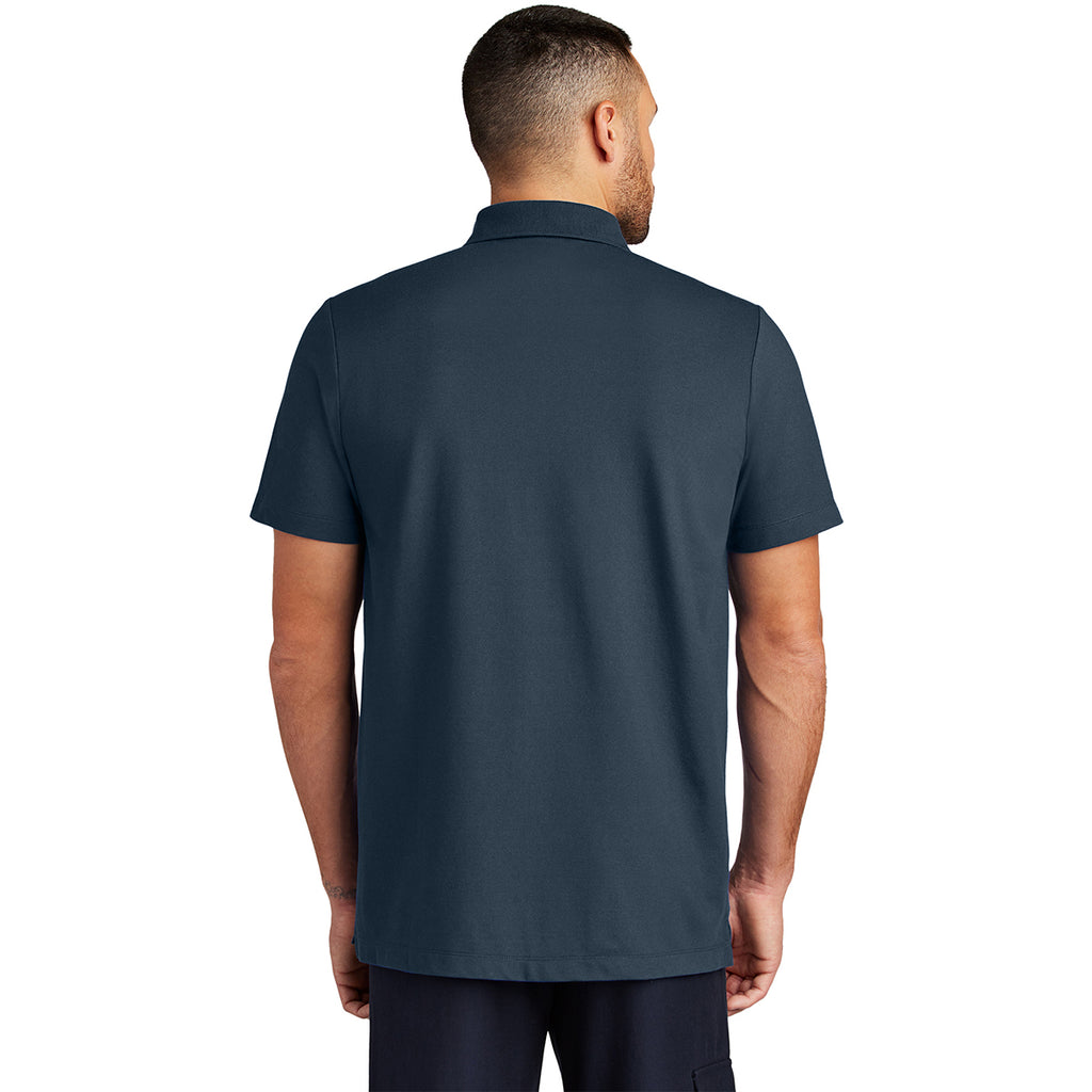 Mercer+Mettle Men's Night Navy Stretch Pique Polo