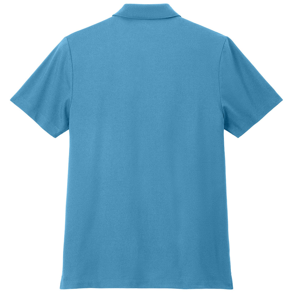 Mercer+Mettle Men's Parisian Blue Stretch Pique Polo