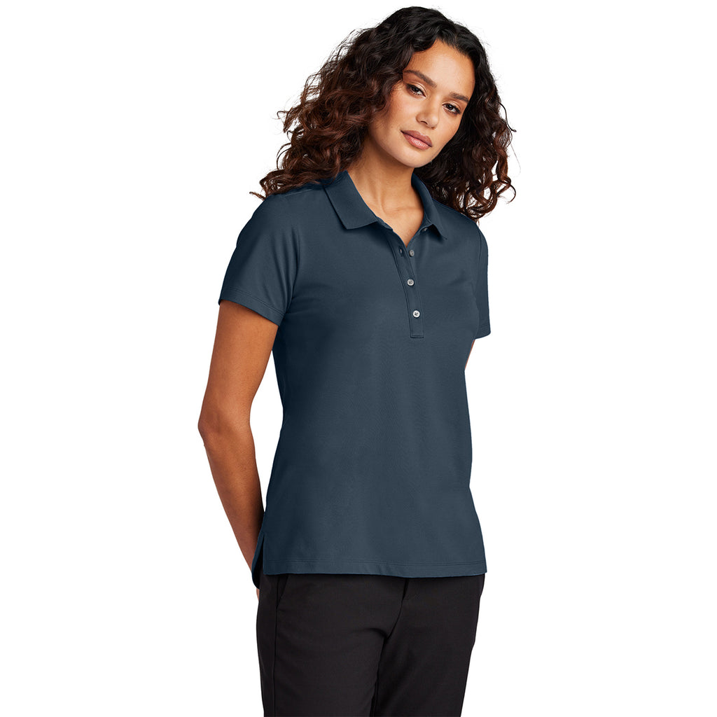 Mercer+Mettle Women's Night Navy Stretch Pique Polo