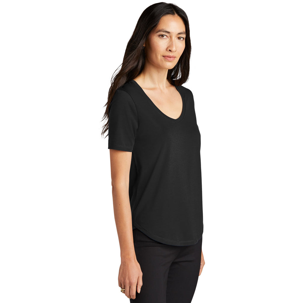 Mercer+Mettle Women's Deep Black Stretch Relaxed Scoop