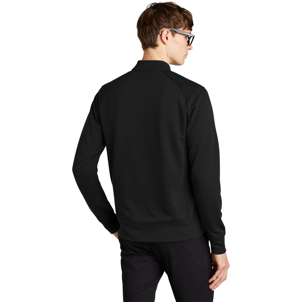 Mercer+Mettle Men's Deep Black Double-Knit Bomber