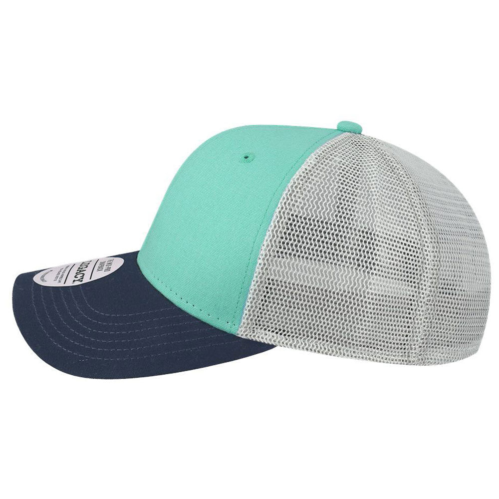 Legacy Mint/Navy/Silver Mid-Pro Snapback Trucker Cap