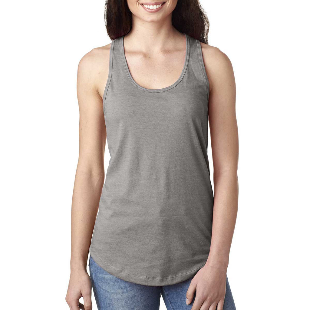 Next Level Women's Heather Grey Ideal Racerback Tank