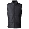 Nautica Men's Black/Black Heather Harbor Puffer Vest