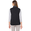 Nautica Women's Black/Black Heather Harbor Puffer Vest