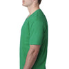 Next Level Men's Kelly Green Premium Fitted Short-Sleeve V-Neck Tee