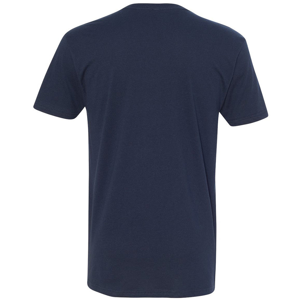 Next Level Men's Midnight Navy Premium Fitted Short-Sleeve V-Neck Tee