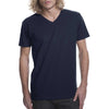 Next Level Men's Midnight Navy Premium Fitted Short-Sleeve V-Neck Tee