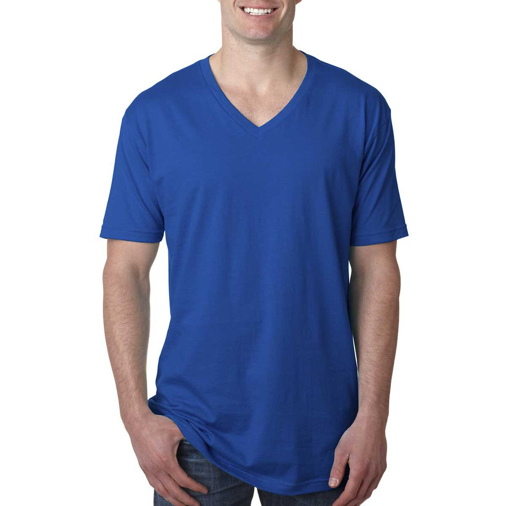 Next Level Men's Royal Premium Fitted Short-Sleeve V-Neck Tee