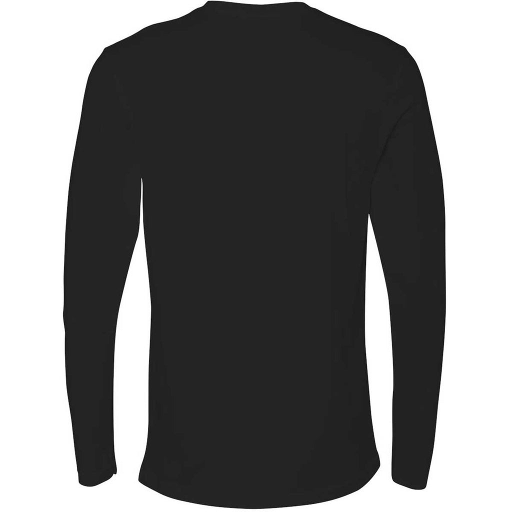 Next Level Men's Black Premium Fitted Long-Sleeve Crew Tee