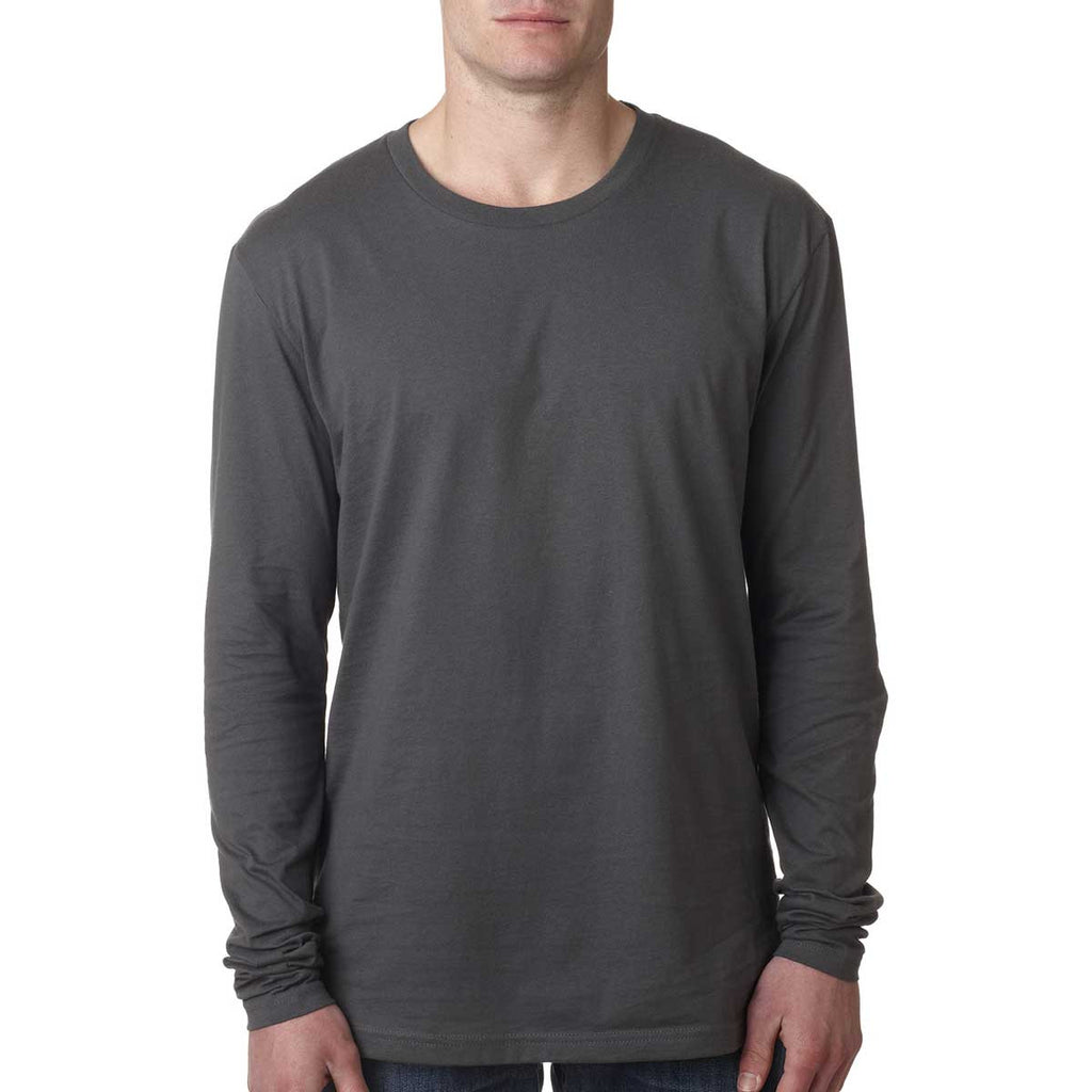 Next Level Men's Heavy Metal Premium Fitted Long-Sleeve Crew Tee