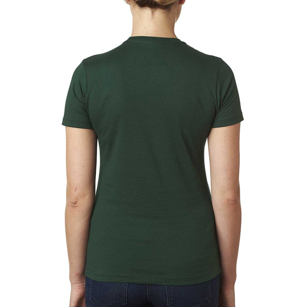 Next Level Women's Forest Green Boyfriend Tee