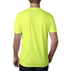 Next Level Men's Neon Yellow Premium Fitted CVC Crew Tee