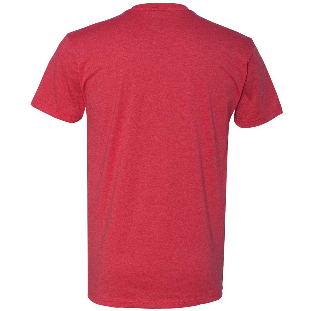 Next Level Men's Red Premium Fitted CVC Crew Tee