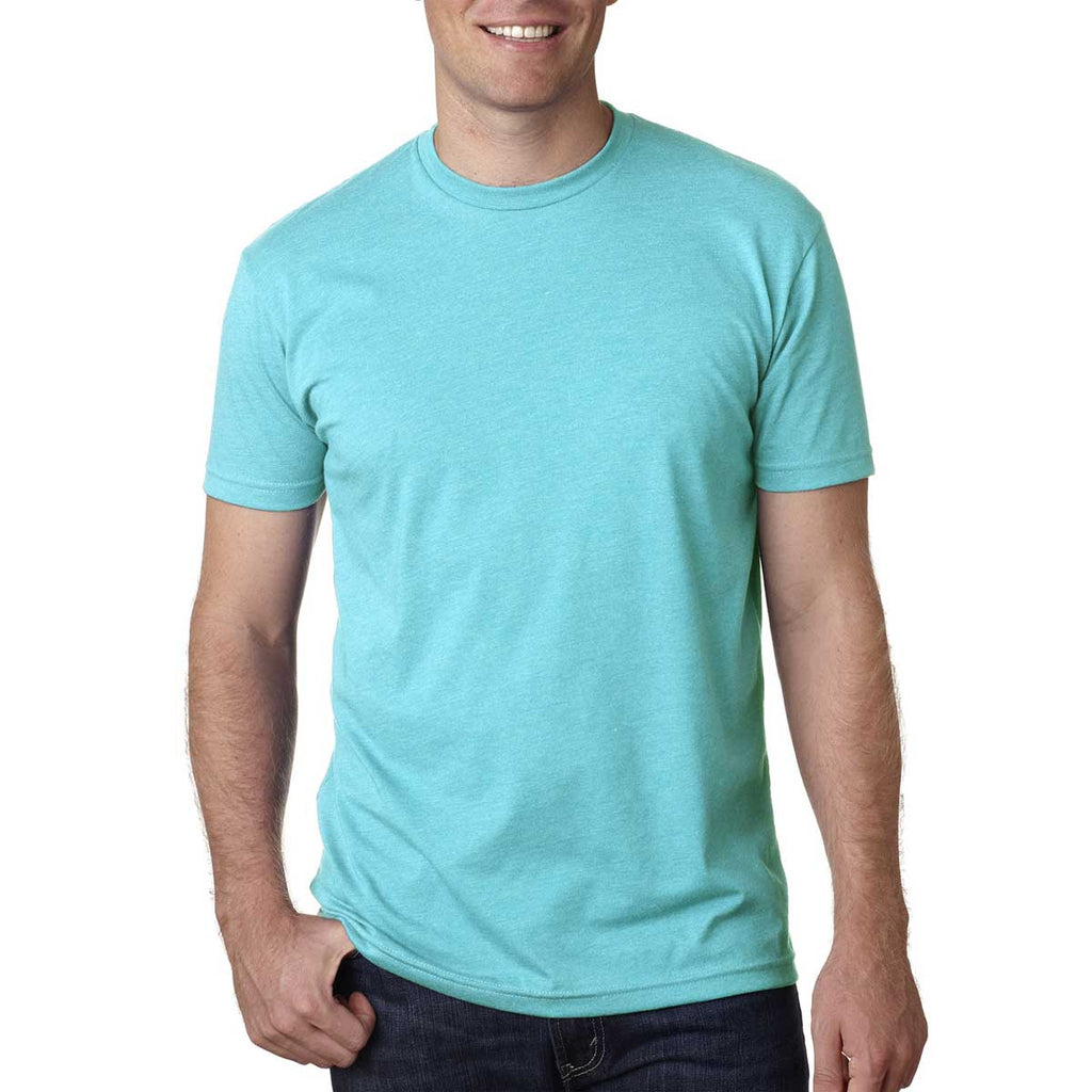 Next Level Men's Tahiti Blue Premium Fitted CVC Crew Tee