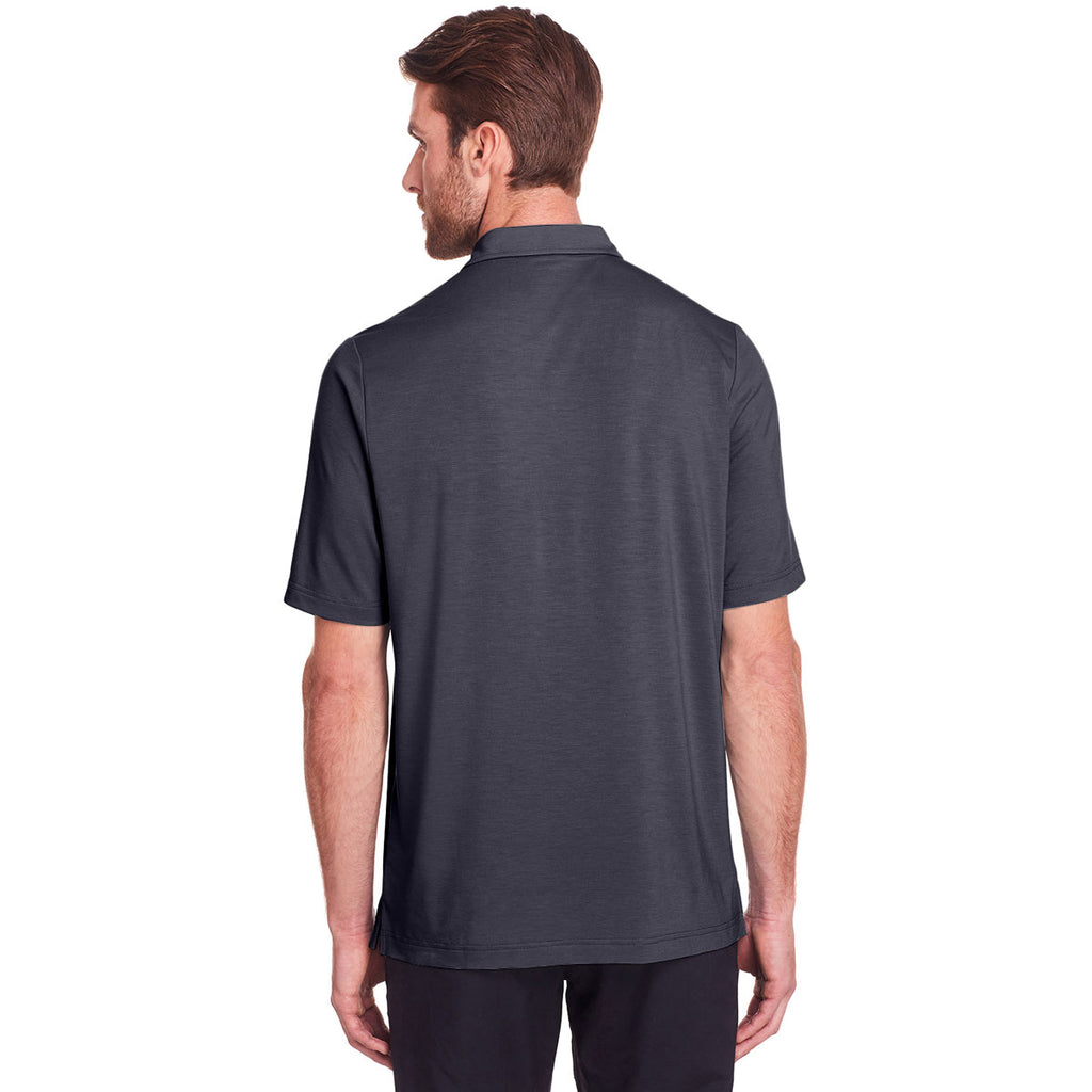 North End Men's Carbon Jaq Snap-Up Stretch Performance Polo