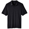 North End Men's Black Jaq Snap-Up Stretch Performance Polo