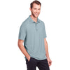 North End Men's Opal Blue Jaq Snap-Up Stretch Performance Polo