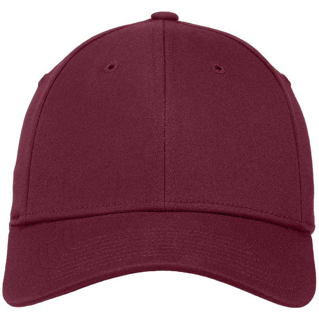 New Era 39THIRTY Maroon Structured Stretch Cotton Cap