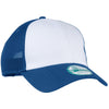 New Era 9FORTY White/Royal Snapback Contrast Front Mesh Cap