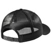 New Era Black Snapback Low Profile Trucker Cap