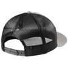 New Era Heather Grey/Black Snapback Low Profile Trucker Cap