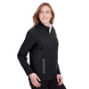 North End Women's Black/Carbon Quest Stretch Quarter-Zip