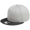 New Era Shadow Heather/Black Striped Flat Bill Snapback Cap