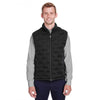 North End Men's Black/Black/Carbon Pioneer Hybrid Vest