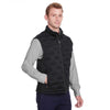 North End Men's Black/Black/Carbon Pioneer Hybrid Vest