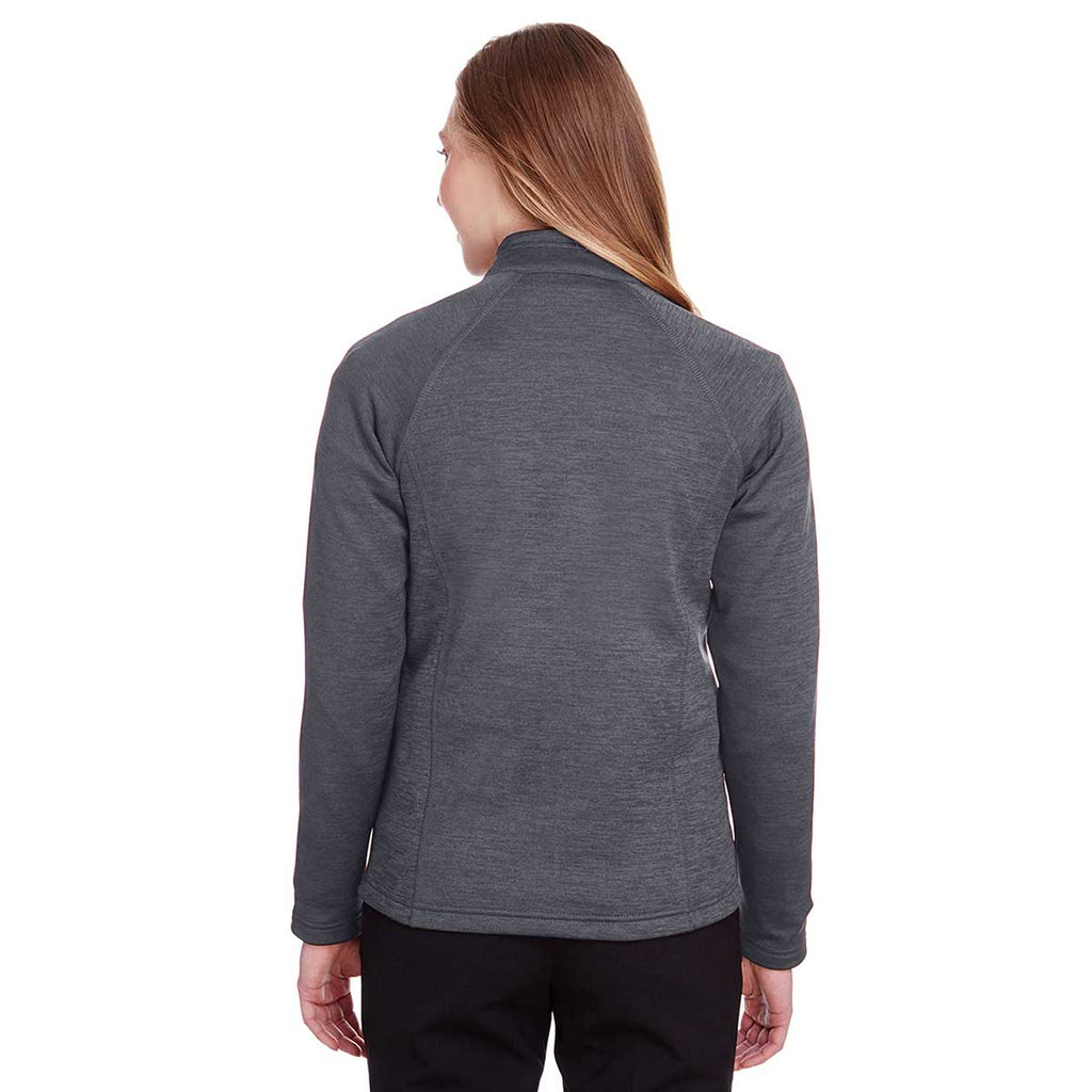 North End Women's Carbon Heather/Black Flux 2.0 Full-Zip Jacket