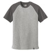 New Era Men's Graphite/Light Graphite Twist Heritage Blend Varsity Tee