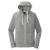 New Era Men's Shadow Grey Heather Sueded Cotton Full Zip Hoodie