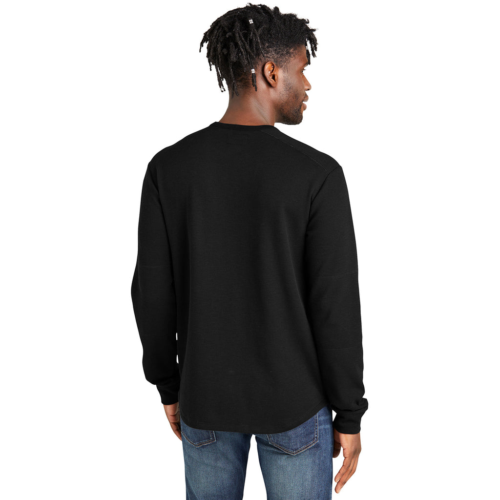 New Era Men's Black Heather Thermal Long Sleeve