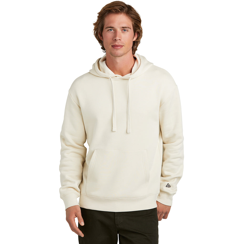 New Era Men's Soft Beige Heritage Fleece Pullover Hoodie