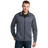 New Era Men's True Navy Heather Performance Terry Full-Zip