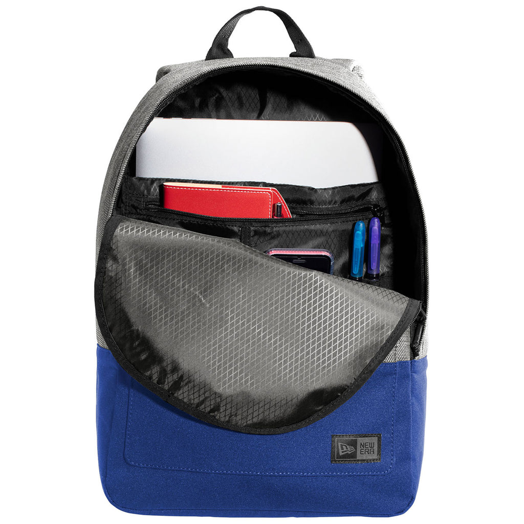 New Era Grey Twill Heather/Royal Legacy Backpack