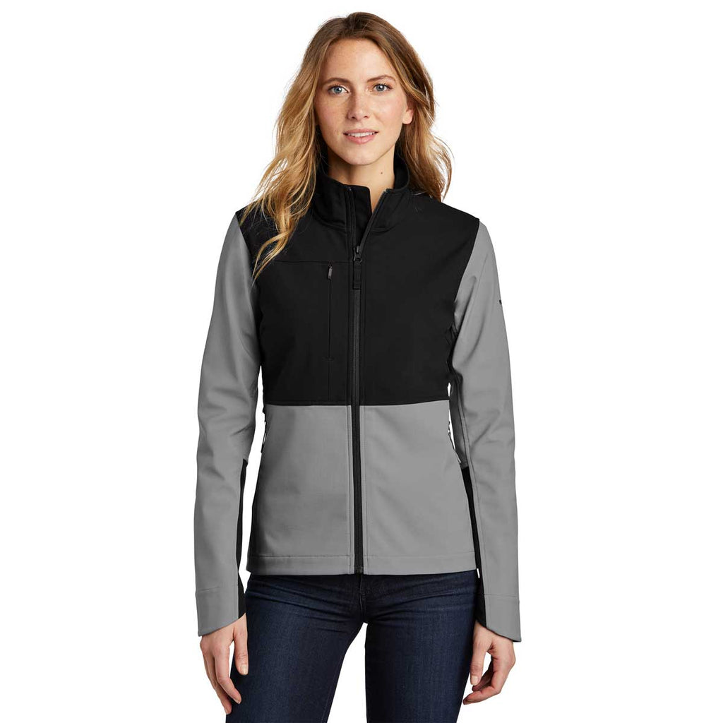 The North Face Women's Mid Grey Castle Rock Soft Shell Jacket