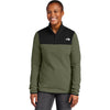 The North Face Women's New Taupe Green/ TNF Black Glacier 1/4-Zip Fleece