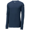 Nike Men's College Navy Dri-FIT Cotton/Poly Long Sleeve Tee