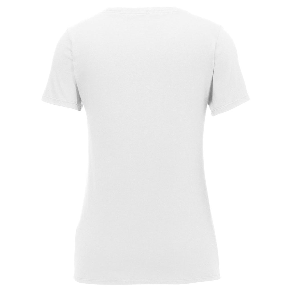 Nike Women's White Core Cotton Scoop Neck Tee