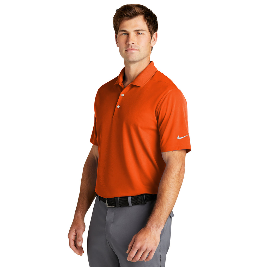 Nike Men's Brilliant Orange Dri-FIT Micro Pique 2.0 Polo