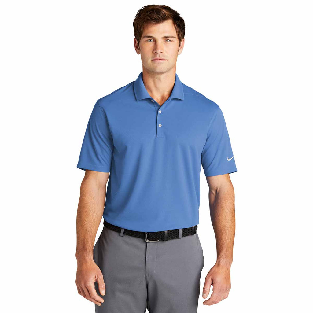 Nike Men's Valor Blue Dri-FIT Micro Pique 2.0 Polo