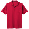 Nike Men's University Red Dri-FIT Micro Pique 2.0 Pocket Polo