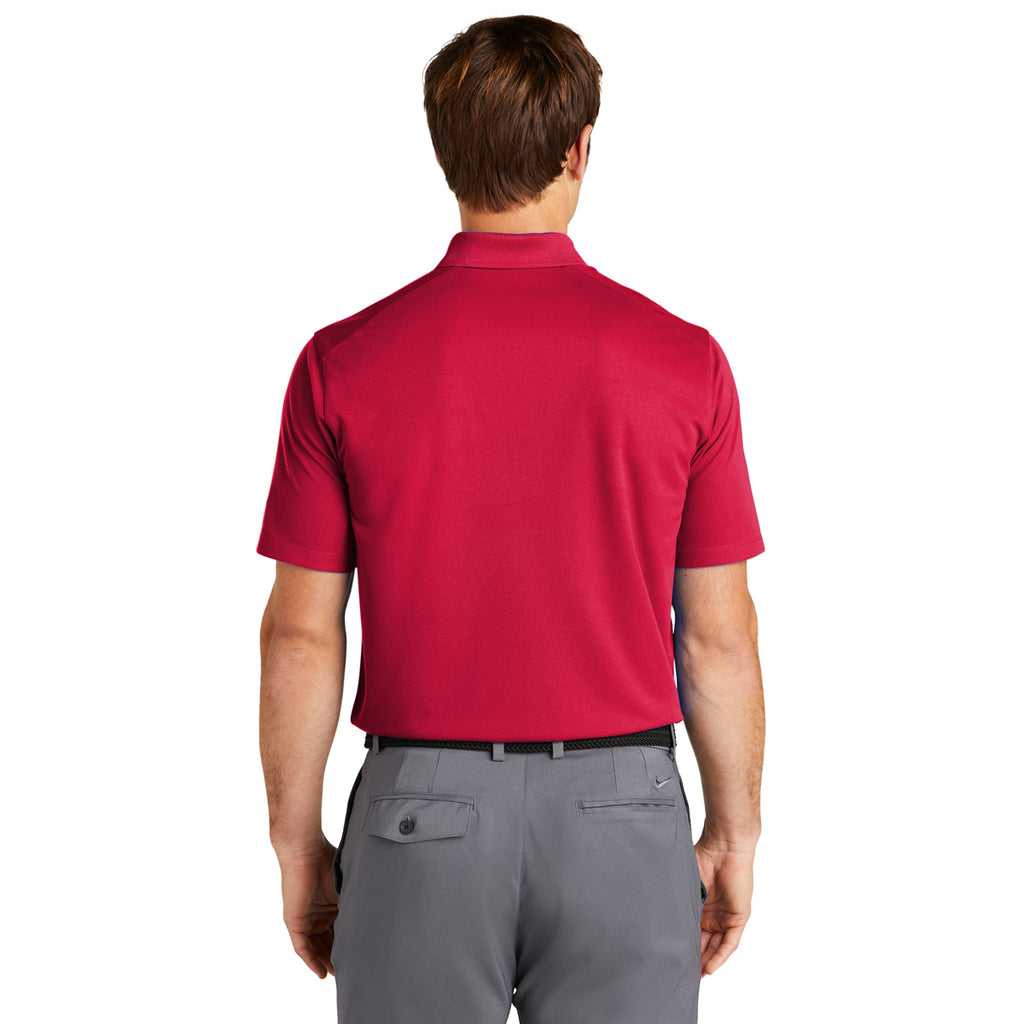 Nike Men's University Red Dri-FIT Micro Pique 2.0 Pocket Polo