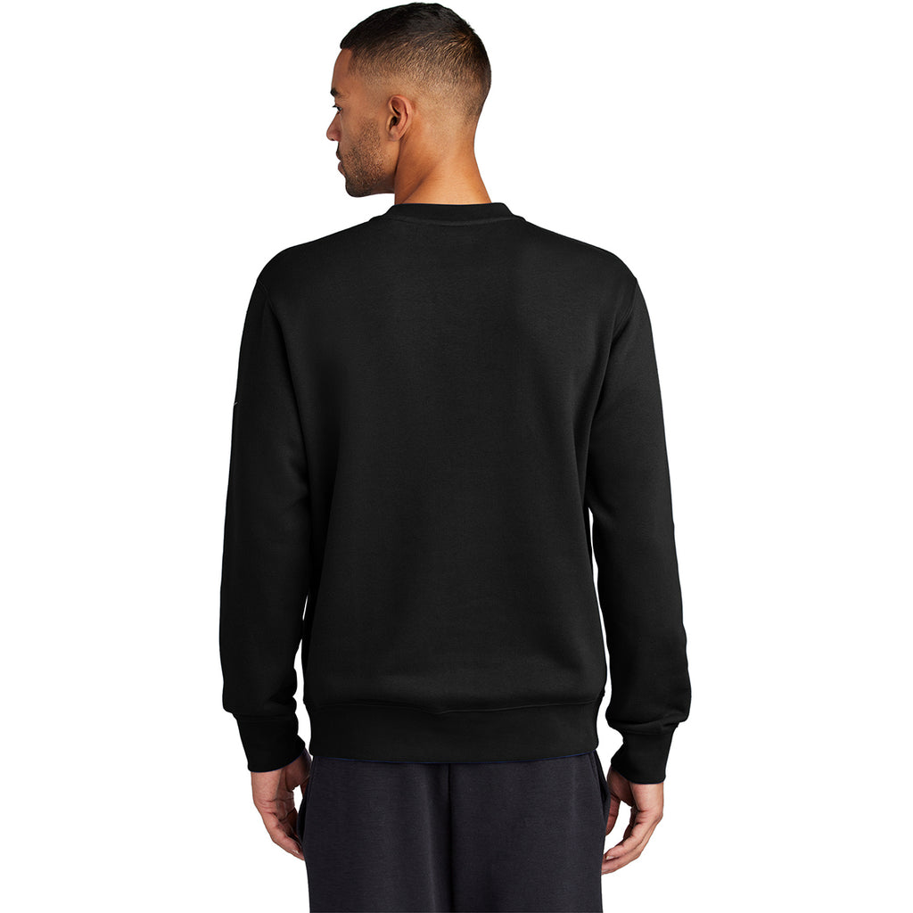 Nike Men's Black Club Fleece Sleeve Swoosh Crew