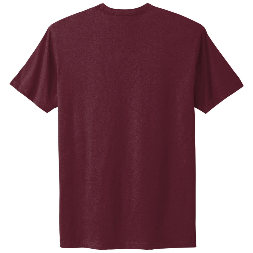 Next Level Unisex Maroon Cotton Tee