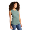 Next Level Women's Stonewash Green Festival Muscle Tank